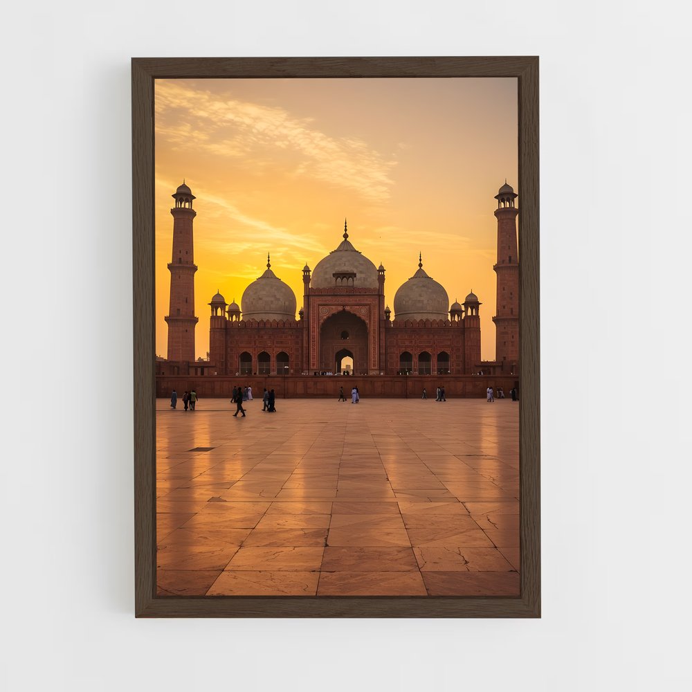 ap-badshahi mosque-2 cadre Bois foncé