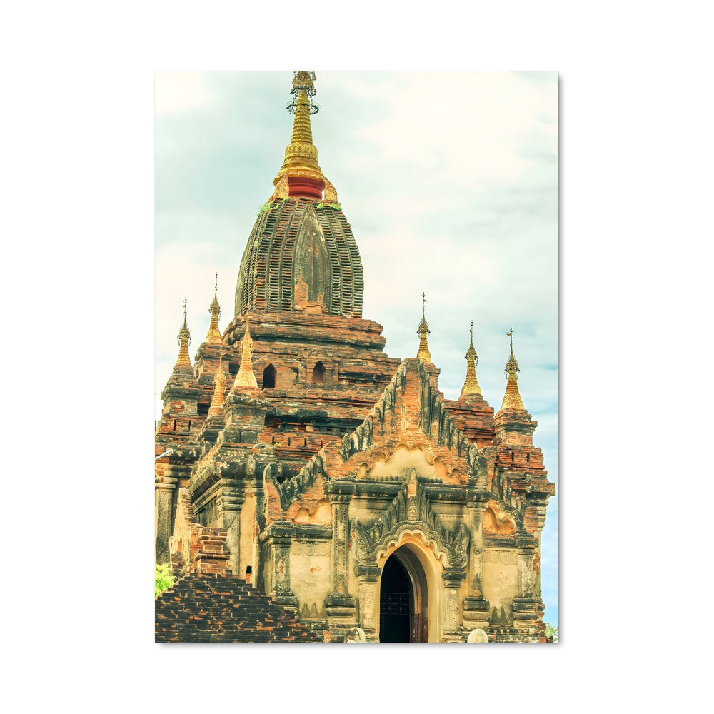 Poster Temple Rouge de Bagan