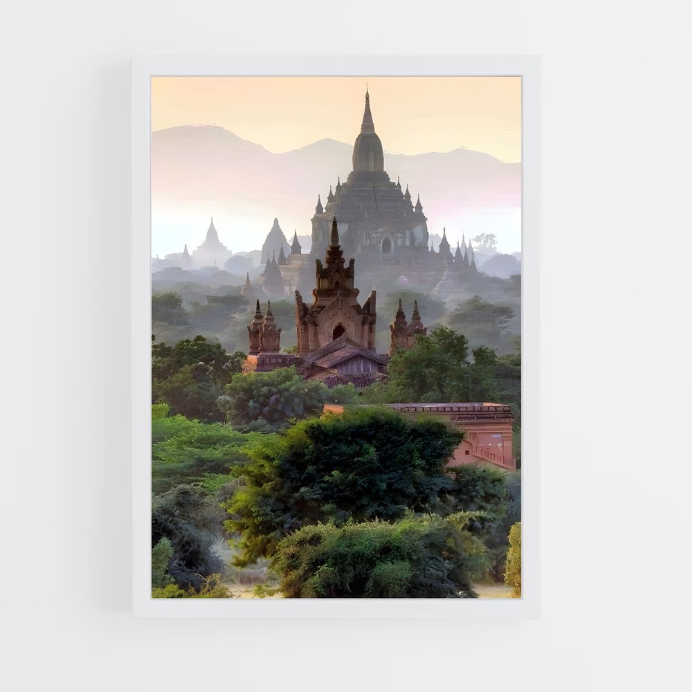 ap-bagan temples-2 cadre Blanc
