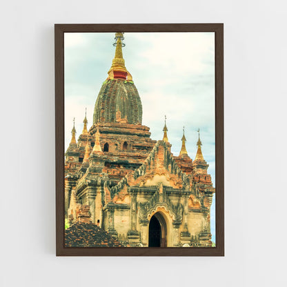 ap-bagan temples-3 cadre Bois foncé