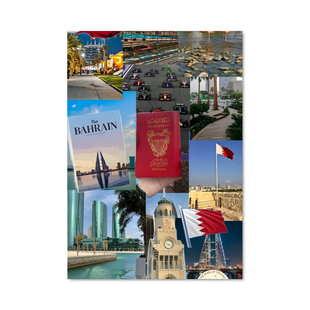 Poster Collage de Bahreïn