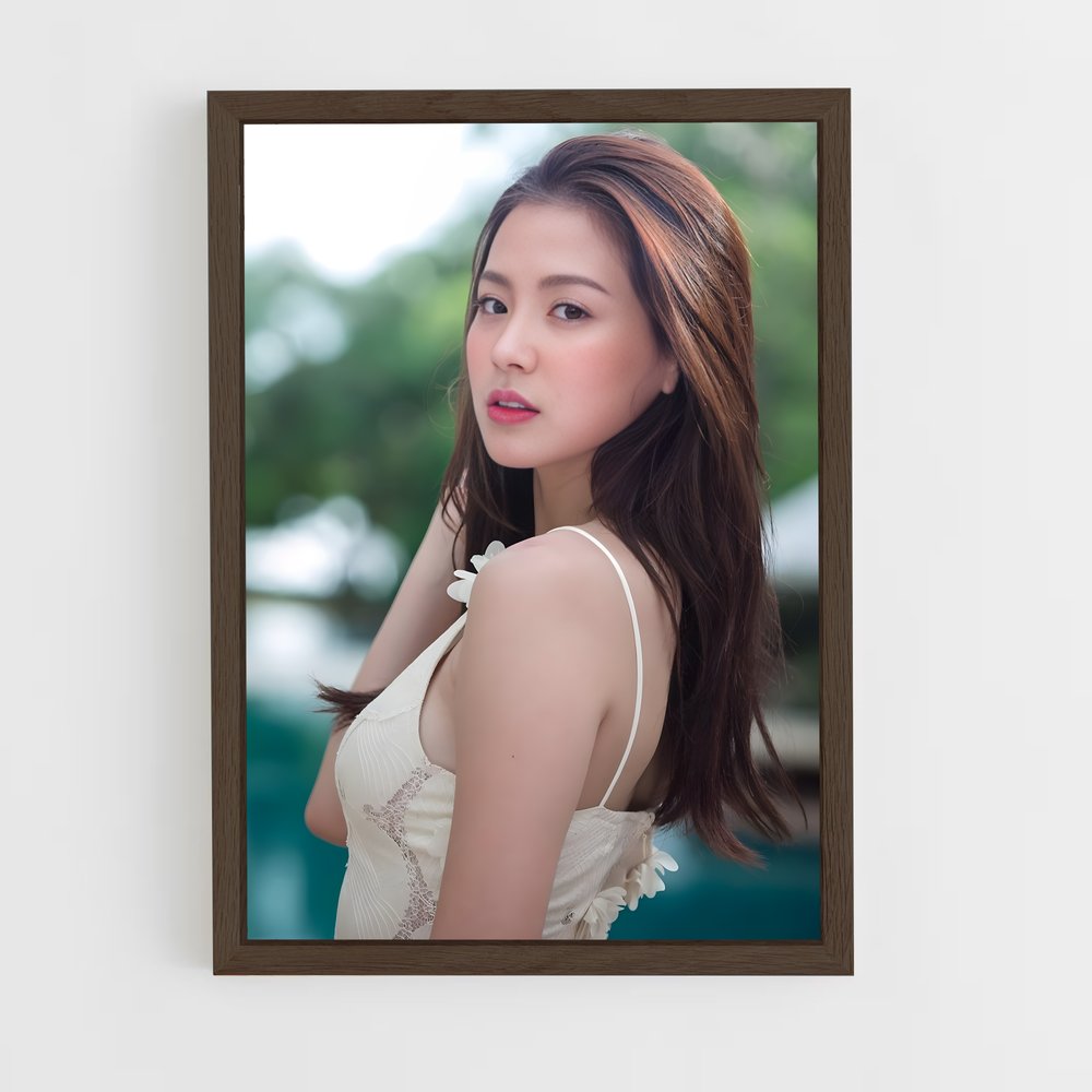 ap-baifern pimchanok-7 cadre Bois foncé
