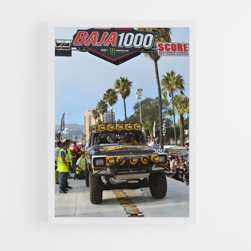 ap-baja 1000 trophy truck-3 cadre Blanc