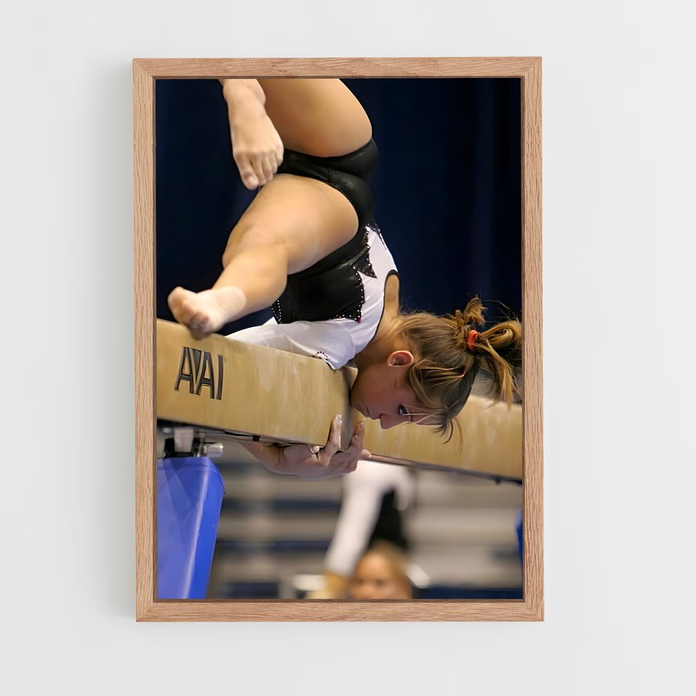 ap-balance beam gymnastics-2 cadre Bois clair