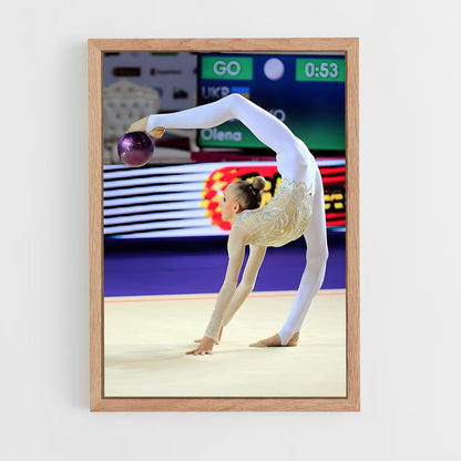 ap-ball rhythmic gymnastics-4 cadre Bois clair