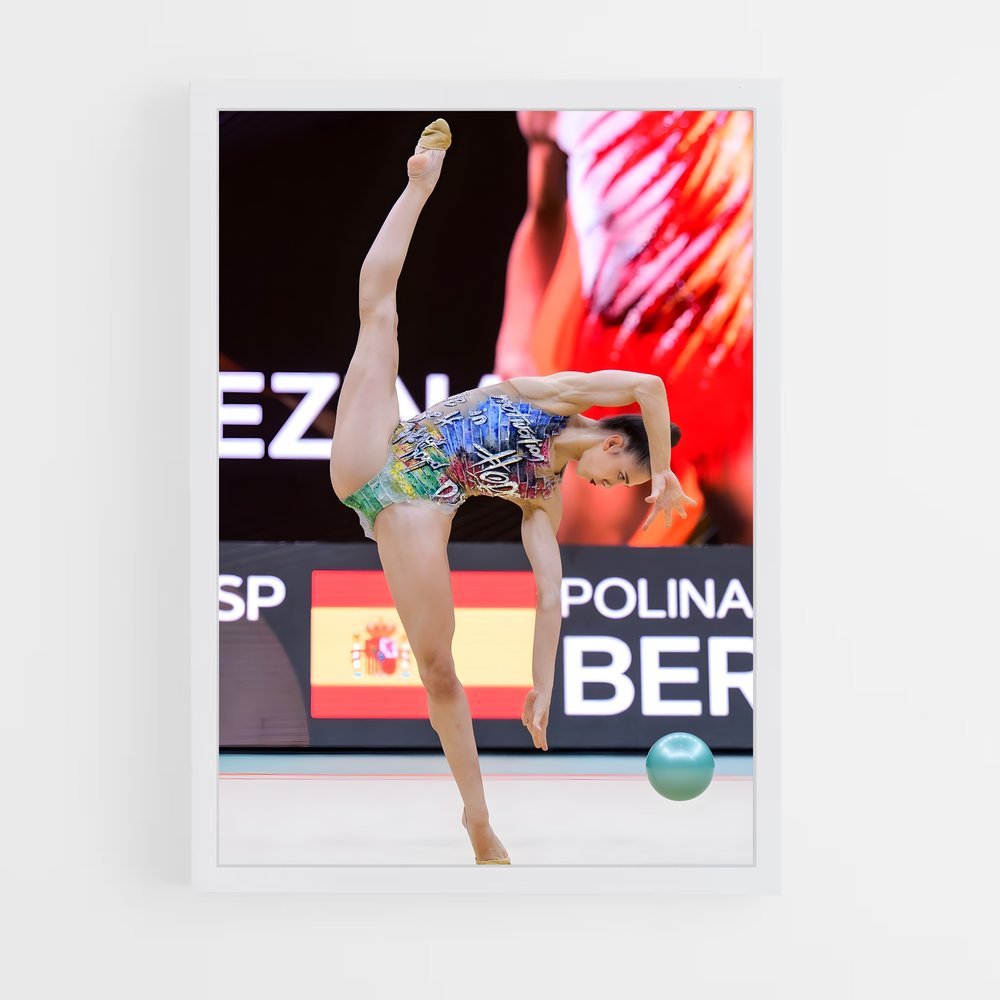 ap-ball rhythmic gymnastics-5 cadre Blanc