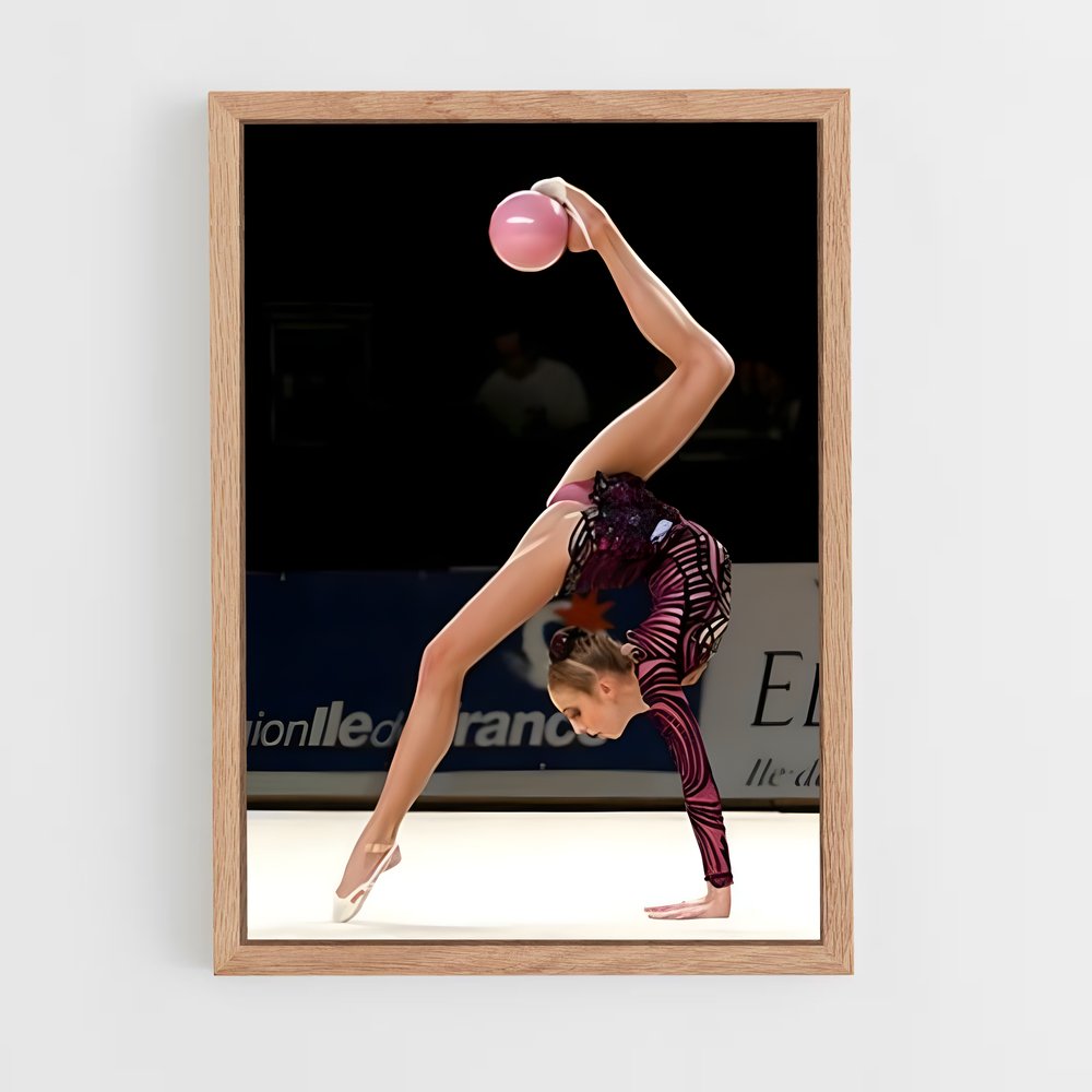 ap-ball rhythmic gymnastics-7 cadre Bois clair