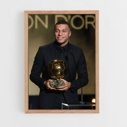 ap-ballon d'or-2 cadre Bois clair
