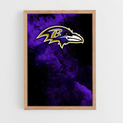 ap-baltimore ravens-6 cadre Bois clair
