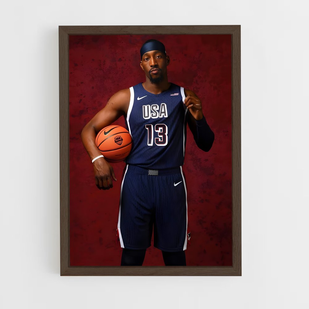 ap-bam adebayo-5 cadre Bois foncé