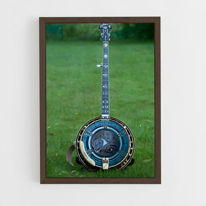 ap-banjo-4 cadre Bois foncé