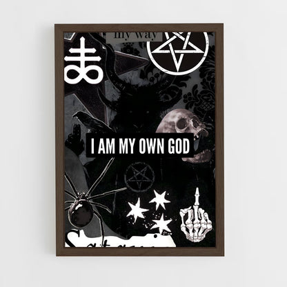 ap-baphomet-6 cadre Bois foncé