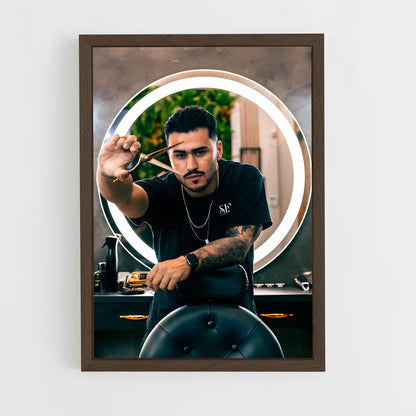 ap-barber-4 cadre Bois foncé