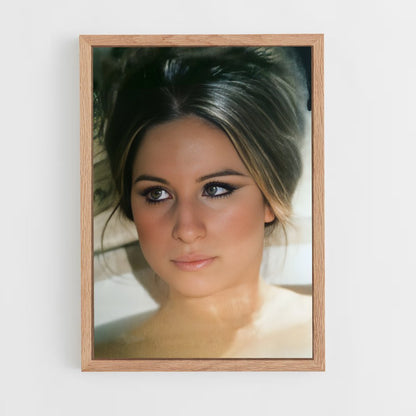 ap-barbra streisand-3 cadre Bois clair