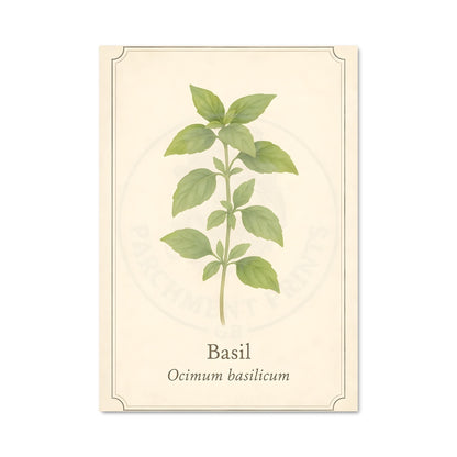 Poster Basilic Enchanté