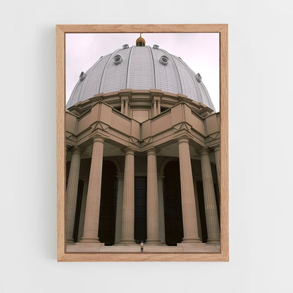 ap-basilica notre dame de la paix yamoussoukro-3 cadre Bois clair