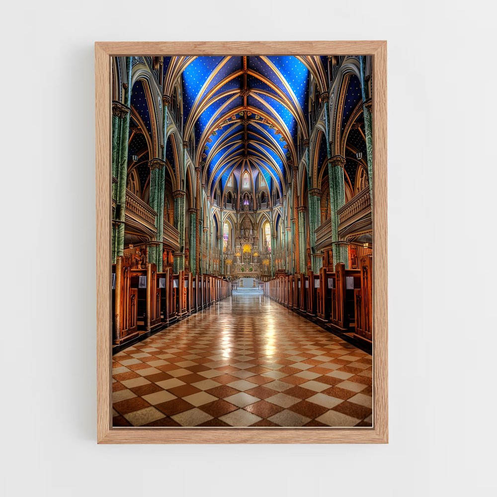 ap-basilica notre dame de la paix yamoussoukro-4 cadre Bois clair
