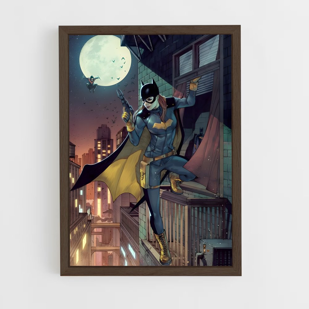 ap-batgirl-1 cadre Bois foncé
