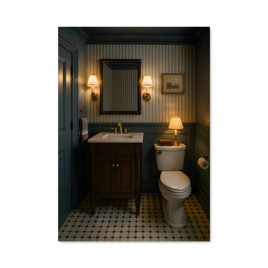 Poster Toilettes Chic