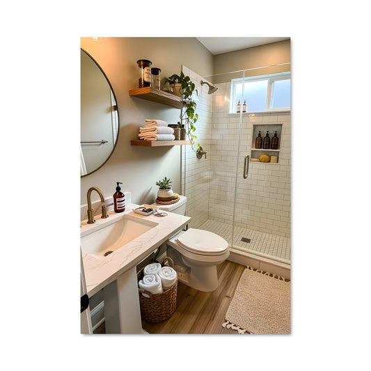 Poster Sérénité de Salle de Bain