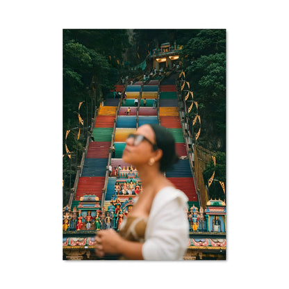 Poster L'Escalier Coloré
