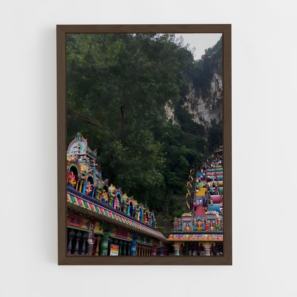 ap-batu caves-10 cadre Bois foncé