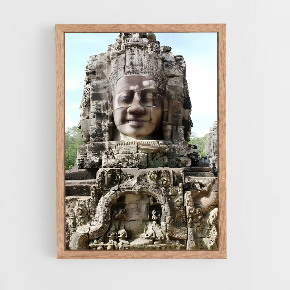 ap-bayon temple-3 cadre Bois clair