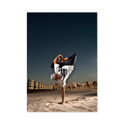 Poster Handstand sur le Sable