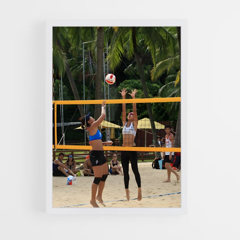 ap-beach volleyball nations cup-6 cadre Blanc