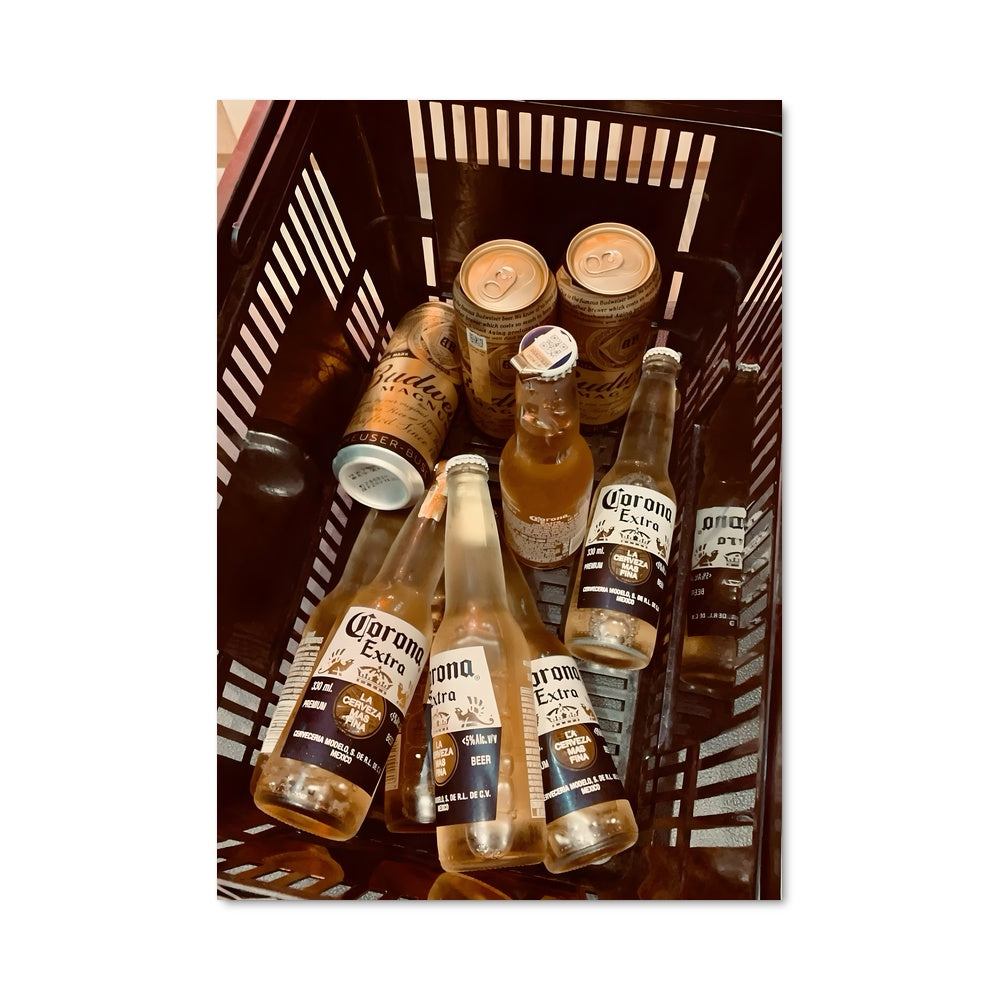 Poster Bouteilles à la Fête