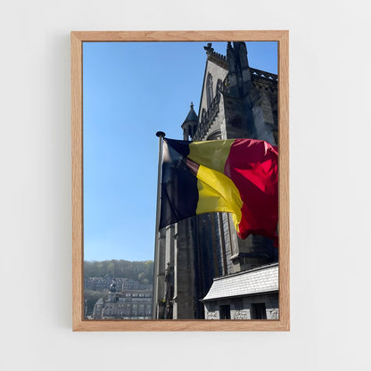 ap-belgium flag-2 cadre Bois clair