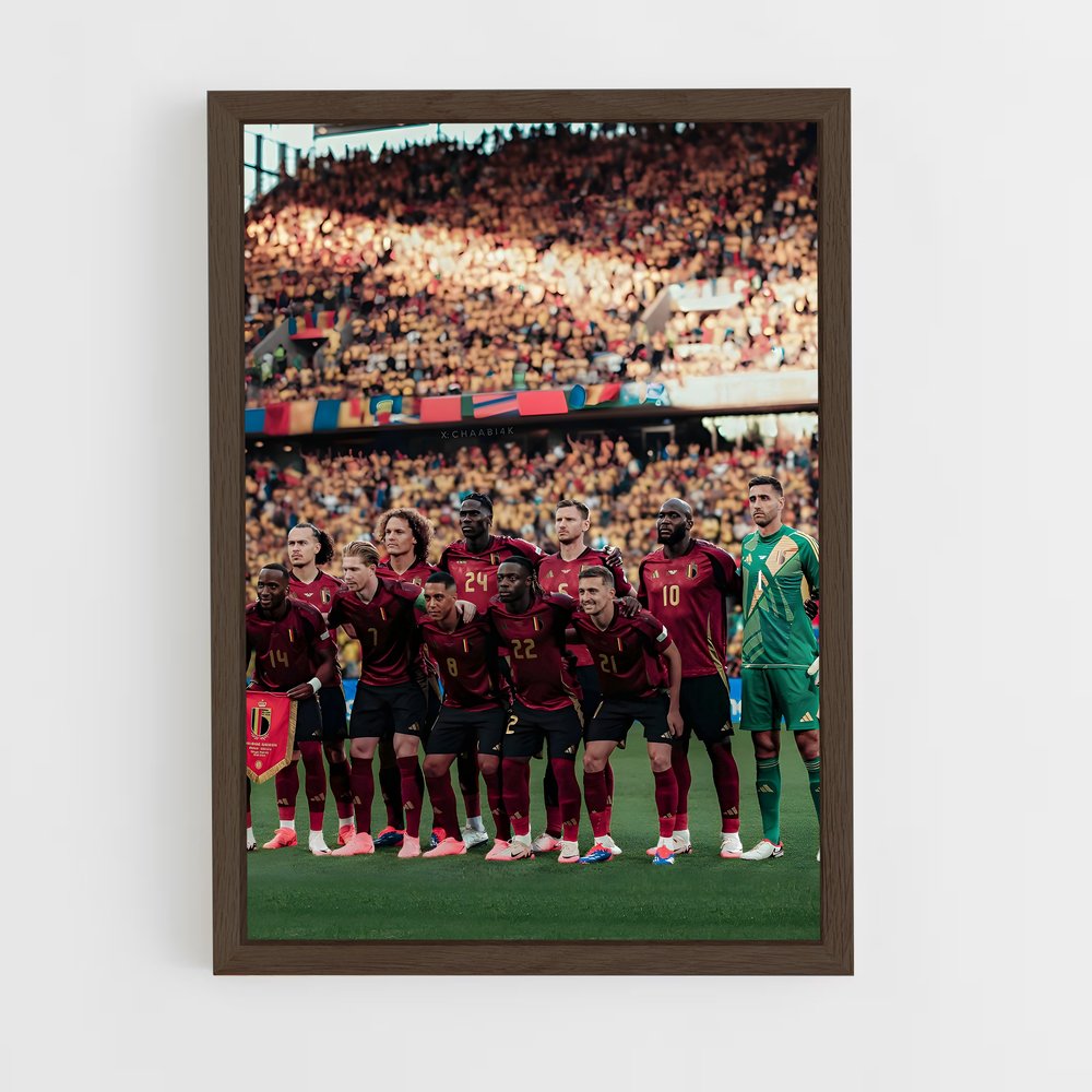 ap-belgium national football team-4 cadre Bois foncé