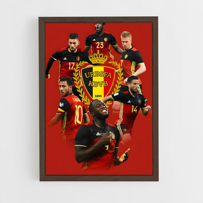 ap-belgium national football team-5 cadre Bois foncé