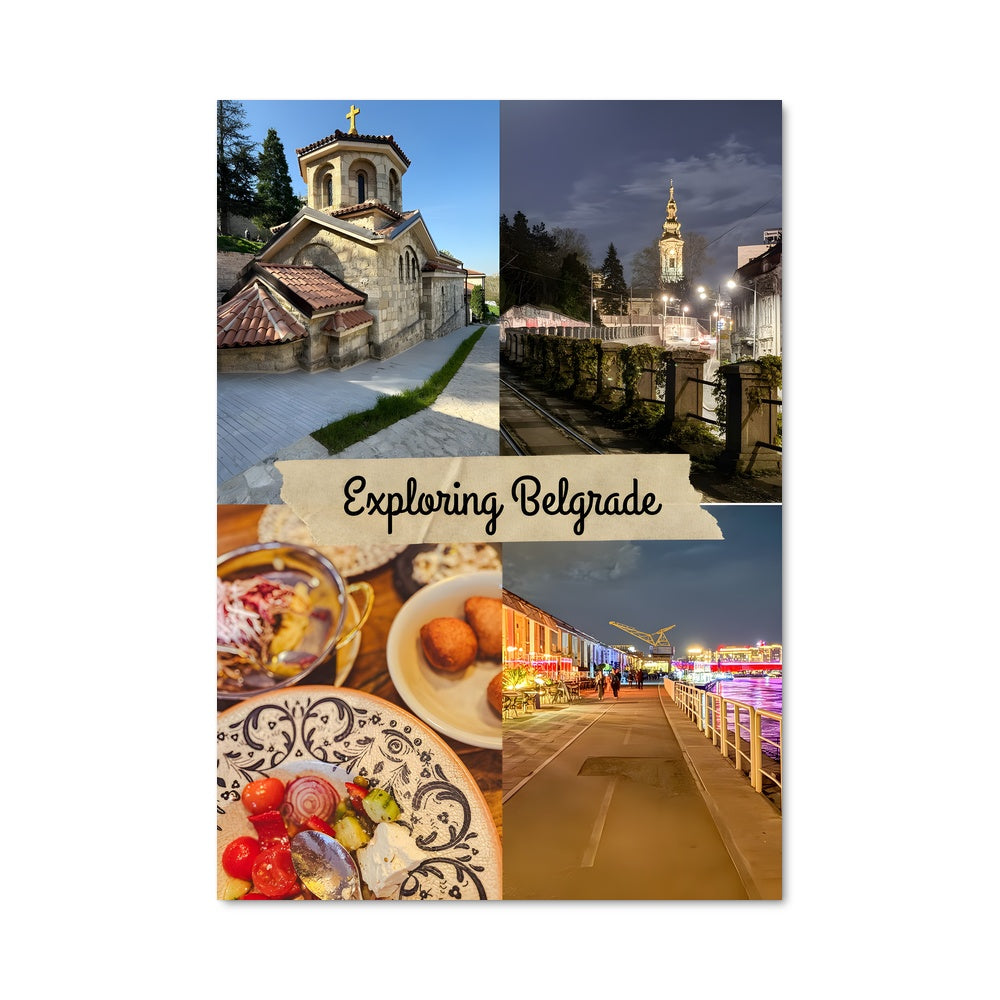 Poster Collage Belgrade