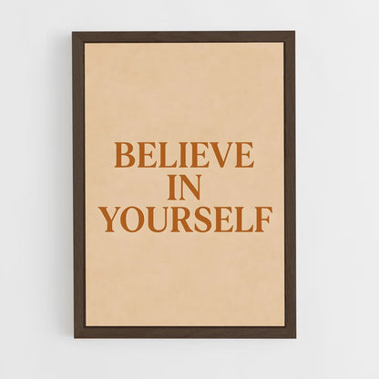 ap-believe in yourself-10 cadre Bois foncé