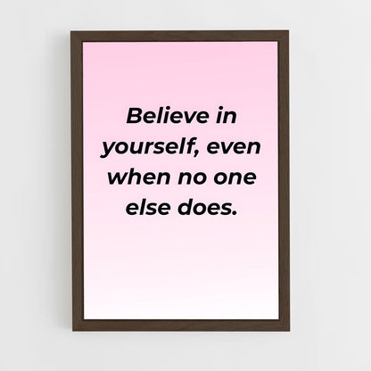 ap-believe in yourself-2 cadre Bois foncé