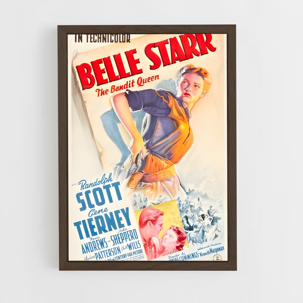 ap-belle starr-5 cadre Bois foncé