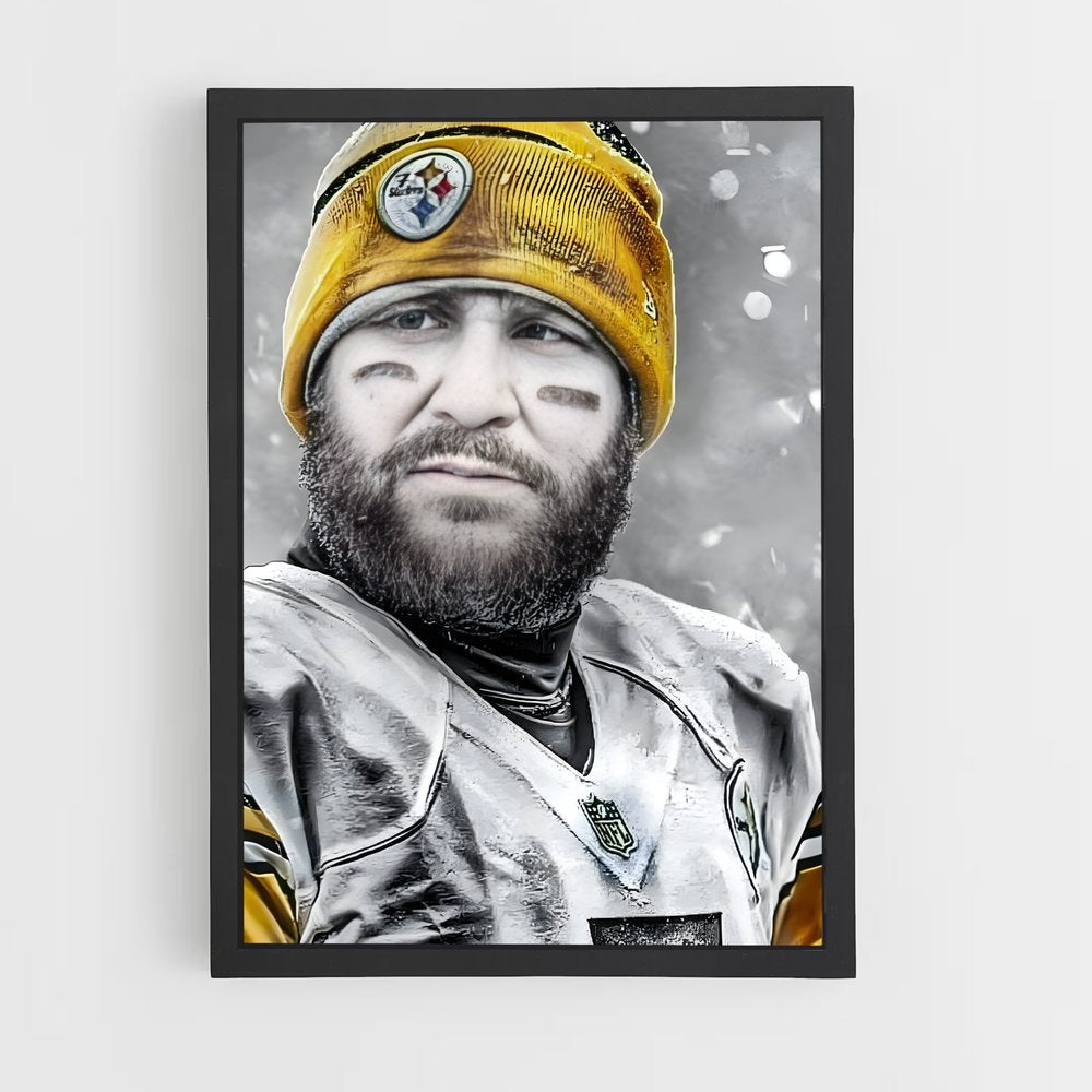 ap-ben roethlisberger-5 cadre Noir
