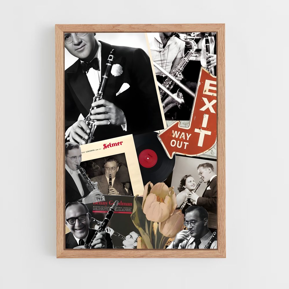 ap-benny goodman-1 cadre Bois clair