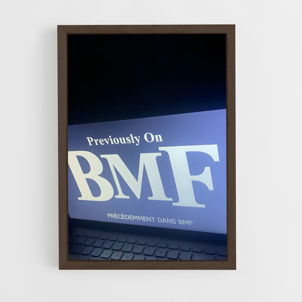 ap-bfm tv-4 cadre Bois foncé