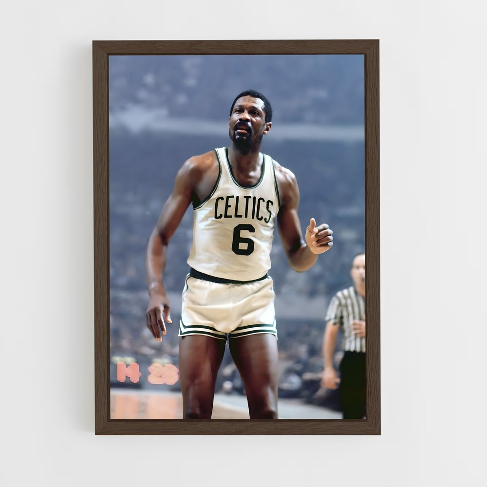 ap-bill russell-7 cadre Bois foncé