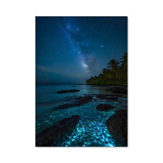 Poster Plage Luminescente