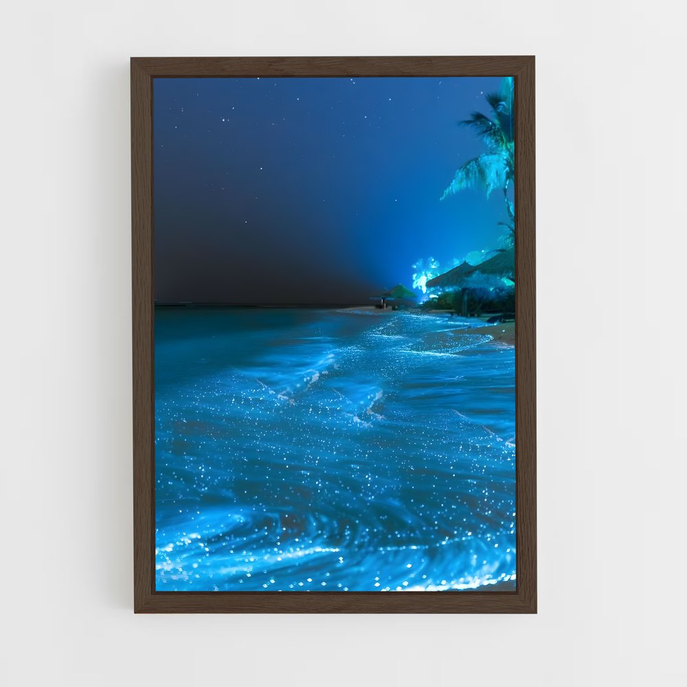 ap-bioluminescent beaches-2 cadre Bois foncé