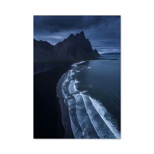 Poster Plage de Sable Noir