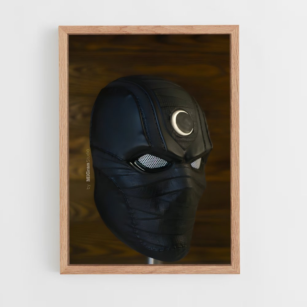 ap-black mask-3 cadre Bois clair