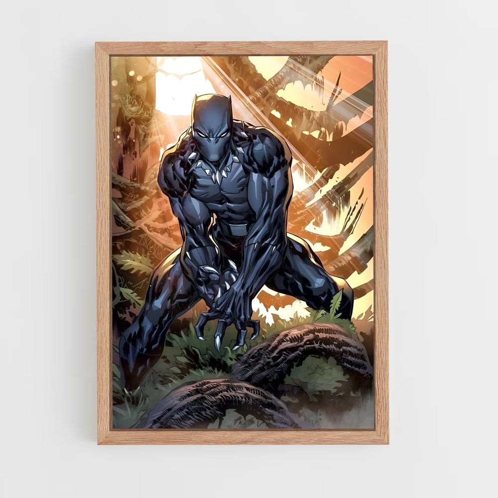 ap-black panther-1 cadre Bois clair