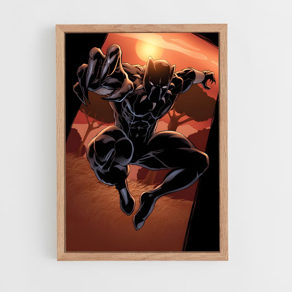 ap-black panther-4 cadre Bois clair