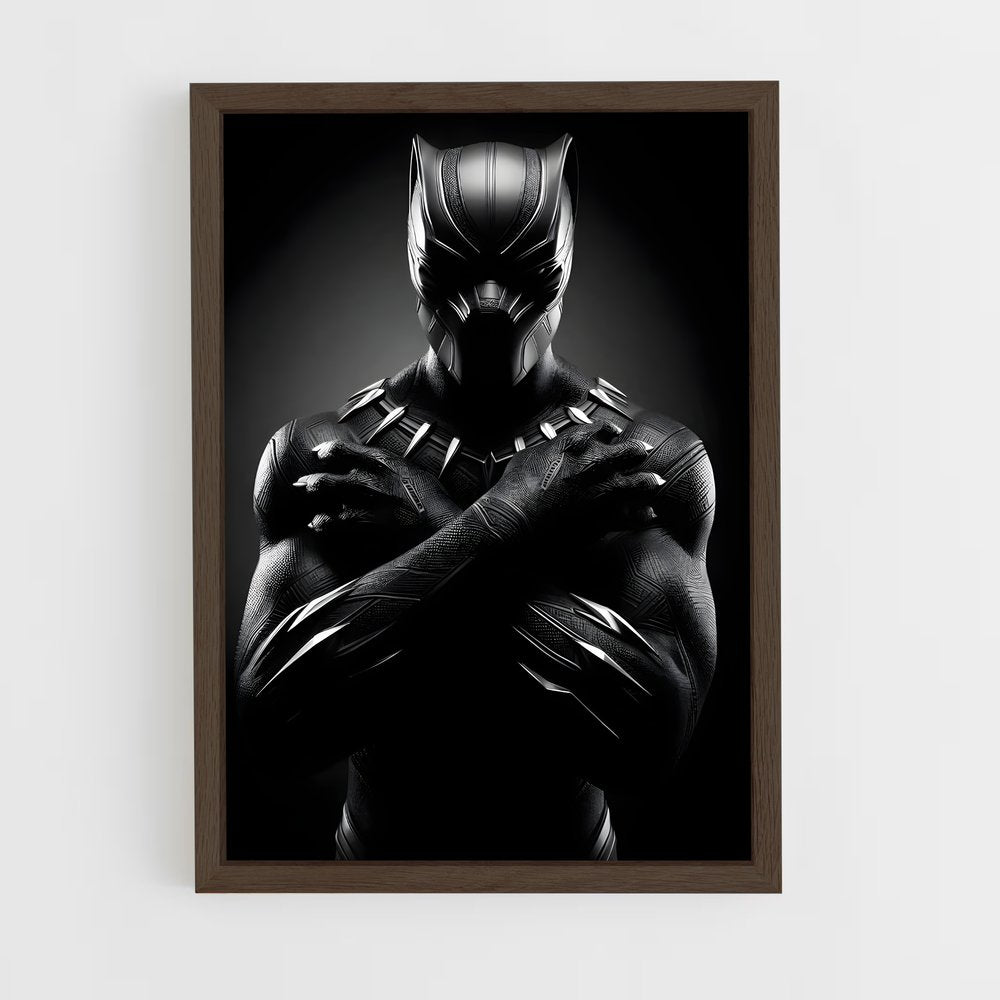 ap-black panther-5 cadre Bois foncé