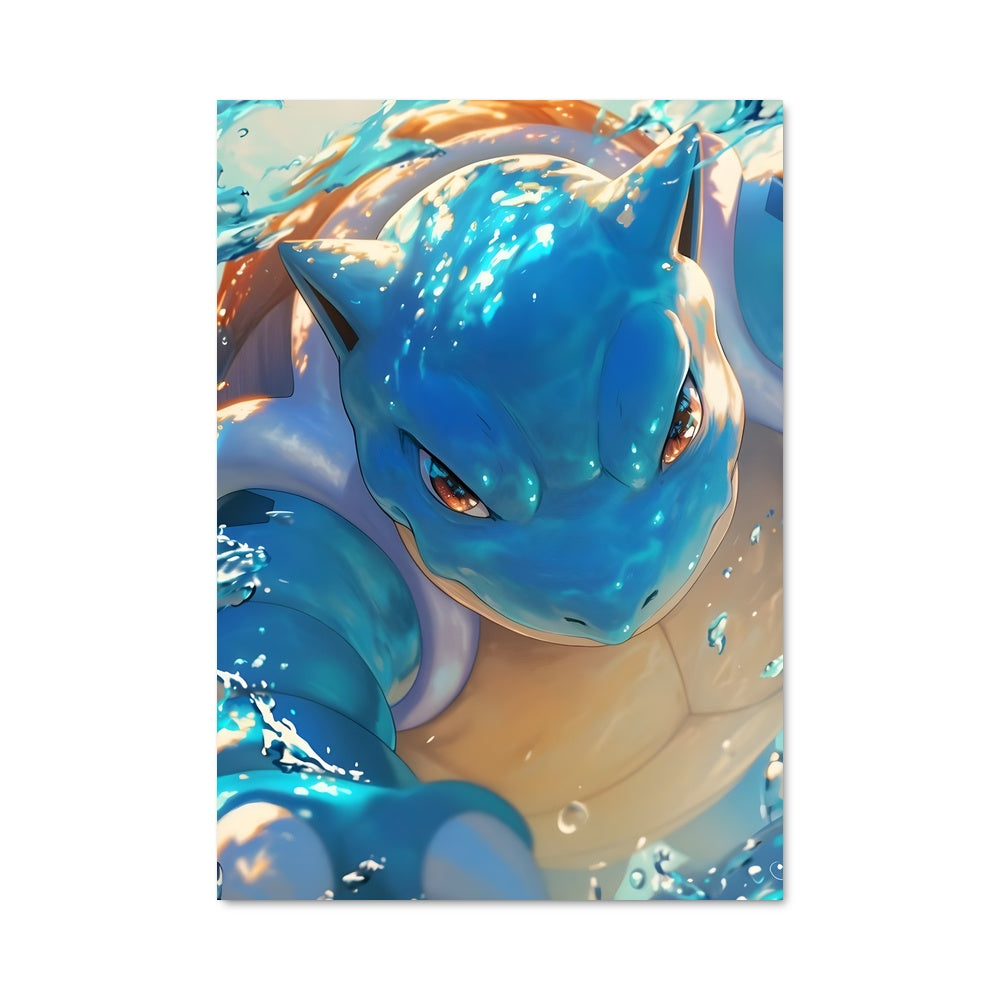 Poster Blue Wave Blastoise