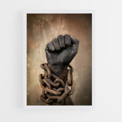 ap-blm fist-1 cadre Blanc